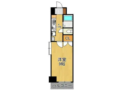 FOXEY(1K/7階)の間取り写真