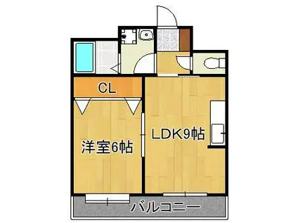 チャペルコンサート(1LDK/11階)の間取り写真