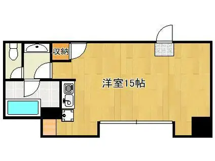 ベルガ片野(ワンルーム/2階)の間取り写真