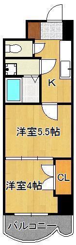 ロイヤルマジェスティ(2K/7階)の間取り写真