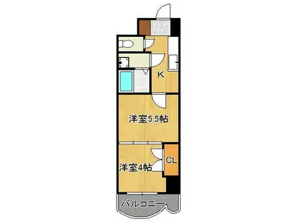 ロイヤルマジェスティ(2K/13階)の間取り写真