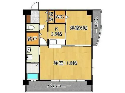 サンシャイン妙見表参道(2K/5階)の間取り写真