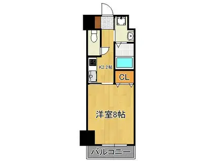 サンシャイン妙見表参道(1K/5階)の間取り写真