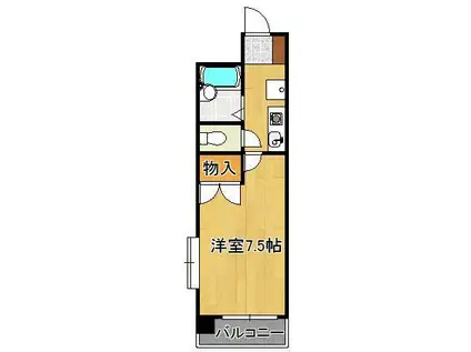 プレアール明和町(1K/9階)の間取り写真