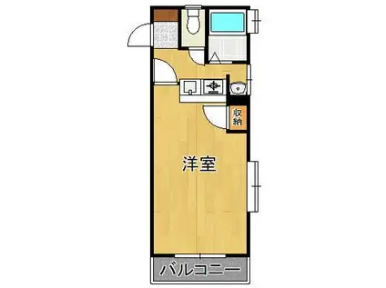 アーバンポート小倉北(ワンルーム/4階)の間取り写真