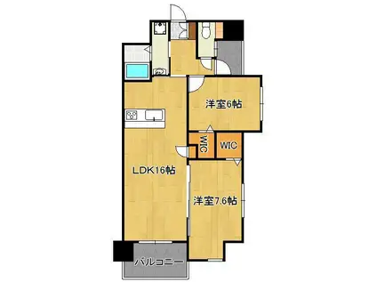 T THE STYLE(2LDK/5階)の間取り写真