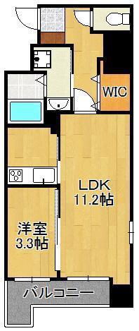 クルーズ・グラン・アリビオ(1LDK/9階)の間取り写真