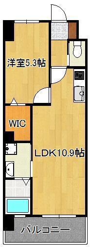 ADVANCE128(1LDK/9階)の間取り写真
