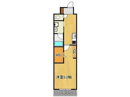 サンシャイン・キャナル小倉(1K/7階)の間取り写真