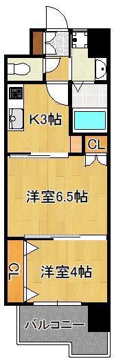 REGARIA KOKURAKITA CENTER PLACE(2K/11階)の間取り写真