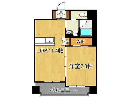 シャーメゾンステージ片野(1LDK/4階)の間取り写真