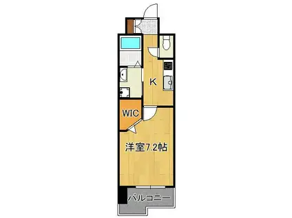 アクシオ片野(1K/12階)の間取り写真