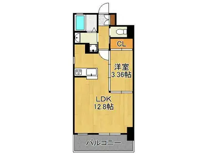 GALA PLATINUM COURT(1LDK/2階)の間取り写真