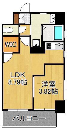 GALA PLATINUM COURT(1LDK/10階)の間取り写真