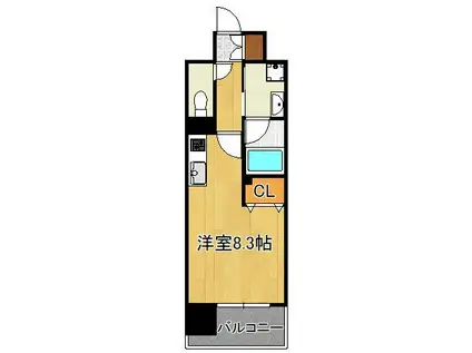 デザイナーズ ざ・片野(ワンルーム/3階)の間取り写真