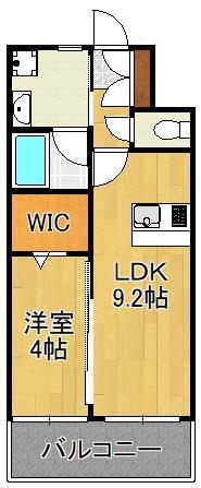 デザイナーズ ざ・片野(1LDK/11階)の間取り写真