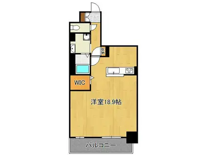 シズカビルディング白銀(ワンルーム/6階)の間取り写真