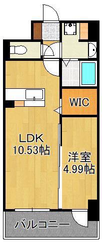 エストラーダ小倉(1LDK/2階)の間取り写真