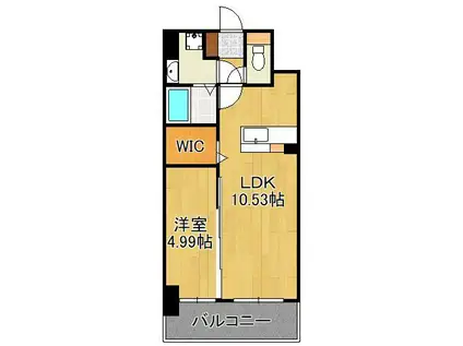 エストラーダ小倉(1LDK/4階)の間取り写真