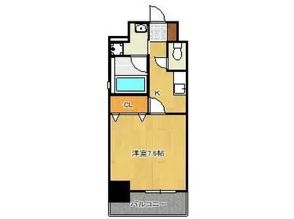 内山神岳ビル(1K/5階)の間取り写真