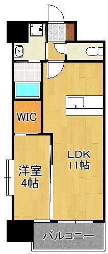 ONE PROJECT三萩野(1LDK/3階)の間取り写真