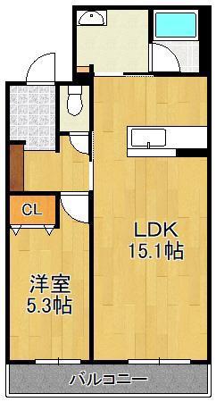 SHAMAISON CAPITAL(1LDK/3階)の間取り写真
