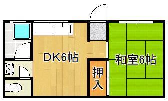 CASA.8(1DK/1階)の間取り写真