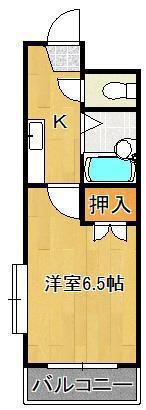 PLイースト桃園公園(1K/3階)の間取り写真