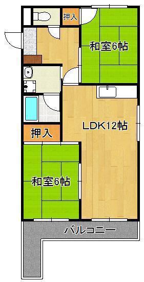 MUU.紅梅(2LDK/4階)の間取り写真