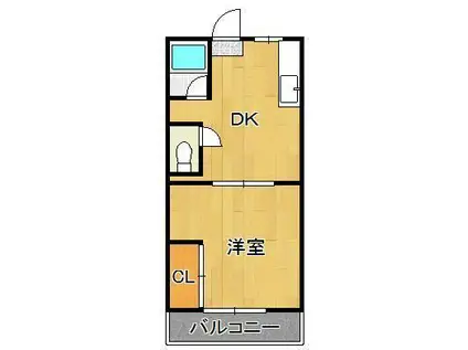 王子ハイツ(1DK/3階)の間取り写真