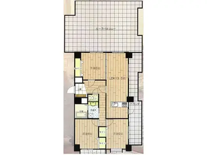 ETRANGE(3LDK/9階)の間取り写真