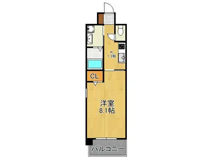 アン フレーシュ(1K/3階)の間取り写真