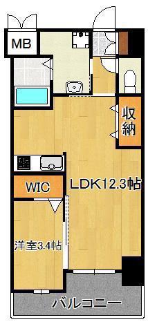 ダ・ヴィンチ(1LDK/4階)の間取り写真