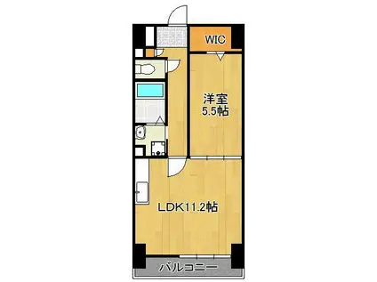 ピュアメゾン(1LDK/1階)の間取り写真