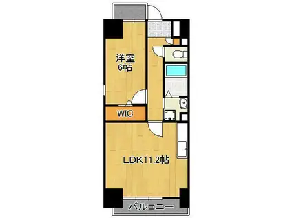 ピュアメゾン(1LDK/3階)の間取り写真