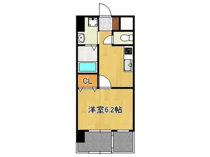 MDIエスポアール桜ヶ丘(1K/1階)の間取り写真