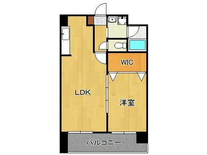 童子丸第10晴和ビル(1LDK/4階)の間取り写真