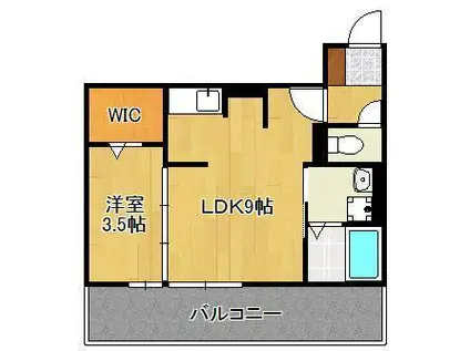 モアプラス東鳴水(1LDK/3階)の間取り写真