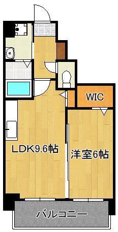アースコートY`Sシティ西神原(1LDK/2階)の間取り写真