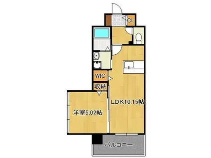 LEGEND OKADA(1LDK/8階)の間取り写真