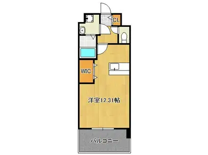 LEGEND OKADA(ワンルーム/8階)の間取り写真