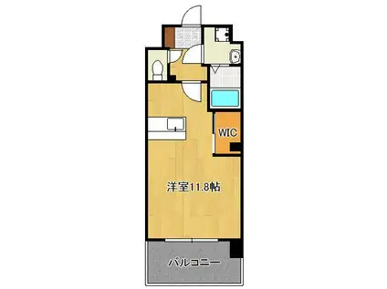 LEGEND OKADA(ワンルーム/3階)の間取り写真