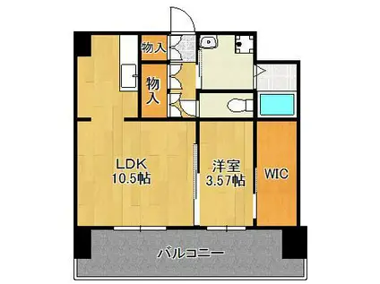 BELLE NEIGE(1LDK/6階)の間取り写真