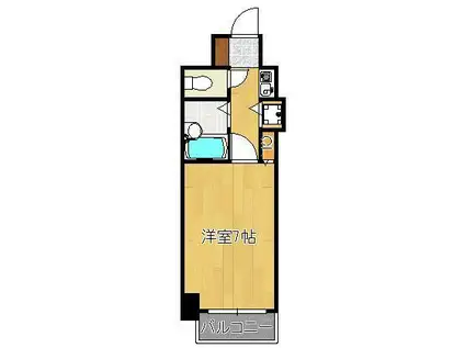 ダイナコートピア黒崎Ⅱ(1K/3階)の間取り写真