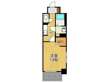 ニューレジデンス穴生(1K/4階)の間取り写真