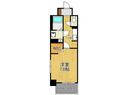 ニューレジデンス穴生(1K/3階)の間取り写真