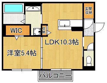 DROOM浜町(1LDK/3階)の間取り写真