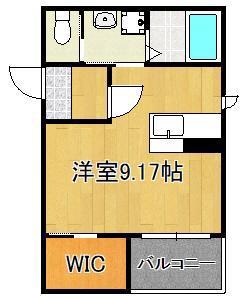 BRAVE BASE 陣原東(ワンルーム/1階)の間取り写真