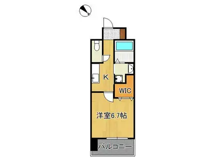 RISO CORE(1K/11階)の間取り写真