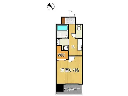 RISO CORE(1K/11階)の間取り写真